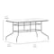 Flash Furniture Silver 55x31.5 Glass Patio Table - Umbrella Hole TLH-089-SV-GG - alternate 6